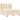 Pat box spring cu saltea, crem, 140x200 cm, textil