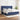 Pat box spring cu saltea, albastru, 200x200 cm, textil
