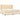 Pat box spring cu saltea, crem, 200x200 cm, textil