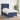 Pat box spring cu saltea, albastru, 100x200 cm, textil
