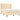 Pat box spring cu saltea, crem, 140x200 cm, textil