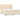 Pat box spring cu saltea, crem, 160x200 cm, material textil