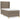 Pat box spring cu saltea, gri taupe, 90x200 cm, textil