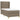 Pat box spring cu saltea, gri taupe, 100x200 cm, textil