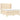 Pat box spring cu saltea, crem, 140x200 cm, textil
