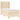Pat box spring cu saltea, crem, 90x200 cm, textil