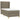 Pat box spring cu saltea, gri taupe, 100x200 cm, textil