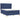 Pat box spring cu saltea, albastru, 140x200 cm, textil