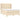 Pat box spring cu saltea, crem, 140x200 cm, textil