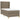Pat box spring cu saltea, gri taupe, 80x200 cm, textil