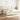 Pat box spring cu saltea, crem, 200x200 cm, textil
