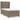 Pat box spring cu saltea, gri taupe, 80x200 cm, textil