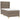 Pat box spring cu saltea, gri taupe, 80x200 cm, textil