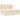 Pat box spring cu saltea, crem, 160x200 cm, material textil
