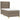 Pat box spring cu saltea, gri taupe, 100x200 cm, textil
