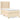 Pat box spring cu saltea, crem, 100x200 cm, textil