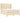 Pat box spring cu saltea, crem, 140x200 cm, textil
