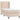 Pat box spring cu saltea, cappuccino, 90x190 cm piele ecologică
