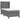 Pat box spring cu saltea, gri, 90x200 cm, piele ecologică