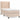 Pat box spring cu saltea, cappuccino, 90x190 cm piele ecologică