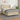 Pat box spring cu saltea, crem, 140x190 cm, piele ecologică
