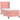 Pat box spring cu saltea, roz, 90x190 cm, catifea