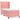 Pat box spring cu saltea, roz, 100x200 cm, catifea