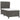 Pat box spring cu saltea, gri închis, 90x200 cm, catifea