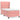 Pat box spring cu saltea, roz, 90x200 cm, catifea