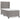 Pat box spring cu saltea, gri deschis, 90x190 cm, catifea