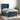 Pat box spring cu saltea, albastru închis, 90x190 cm, catifea