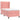Pat box spring cu saltea, roz, 90x190 cm, catifea