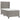 Pat box spring cu saltea, gri deschis, 90x200 cm, catifea