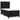 Pat box spring cu saltea, negru, 100x200 cm, catifea