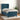 Pat box spring cu saltea, albastru închis, 90x190 cm, catifea