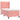 Pat box spring cu saltea, roz, 90x190 cm, catifea