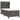 Pat box spring cu saltea, gri închis, 90x200 cm, catifea