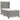 Pat box spring cu saltea, gri deschis, 100x200 cm, catifea