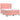 Pat box spring cu saltea, roz, 140x190 cm, catifea