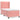 Pat box spring cu saltea, roz, 80x200 cm, catifea