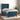 Pat box spring cu saltea, albastru închis, 90x190 cm, catifea