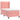 Pat box spring cu saltea, roz, 90x200 cm, catifea