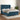 Pat box spring cu saltea, albastru închis, 140x200 cm, catifea