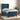 Pat box spring cu saltea, albastru închis, 90x190 cm, catifea
