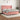 Pat box spring cu saltea, roz, 160x200 cm, catifea