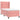 Pat box spring cu saltea, roz, 80x200 cm, catifea