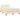 Pat box spring cu saltea, crem, 120x200 cm, textil
