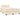 Pat box spring cu saltea, crem, 120x200 cm, textil