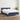 Pat continental cu saltea, albastru, 140x200cm, material textil