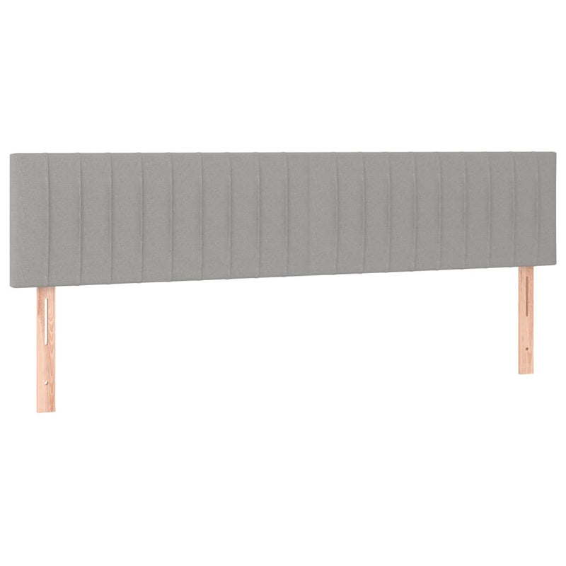 Pat continental, gri deschis, 180x200 cm, material textil